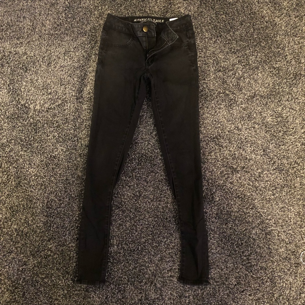 Black American eagle pants